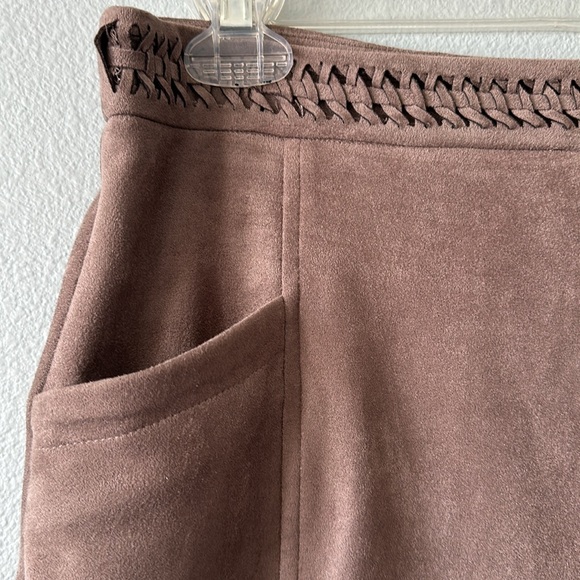 Altar’d State light brown  faux suede mini skirt! - Picture 3 of 8